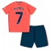 Everton Dwight McNeil #7 Replika Babykläder Borta matchkläder barn 2023-24 Korta ärmar (+ Korta byxor)